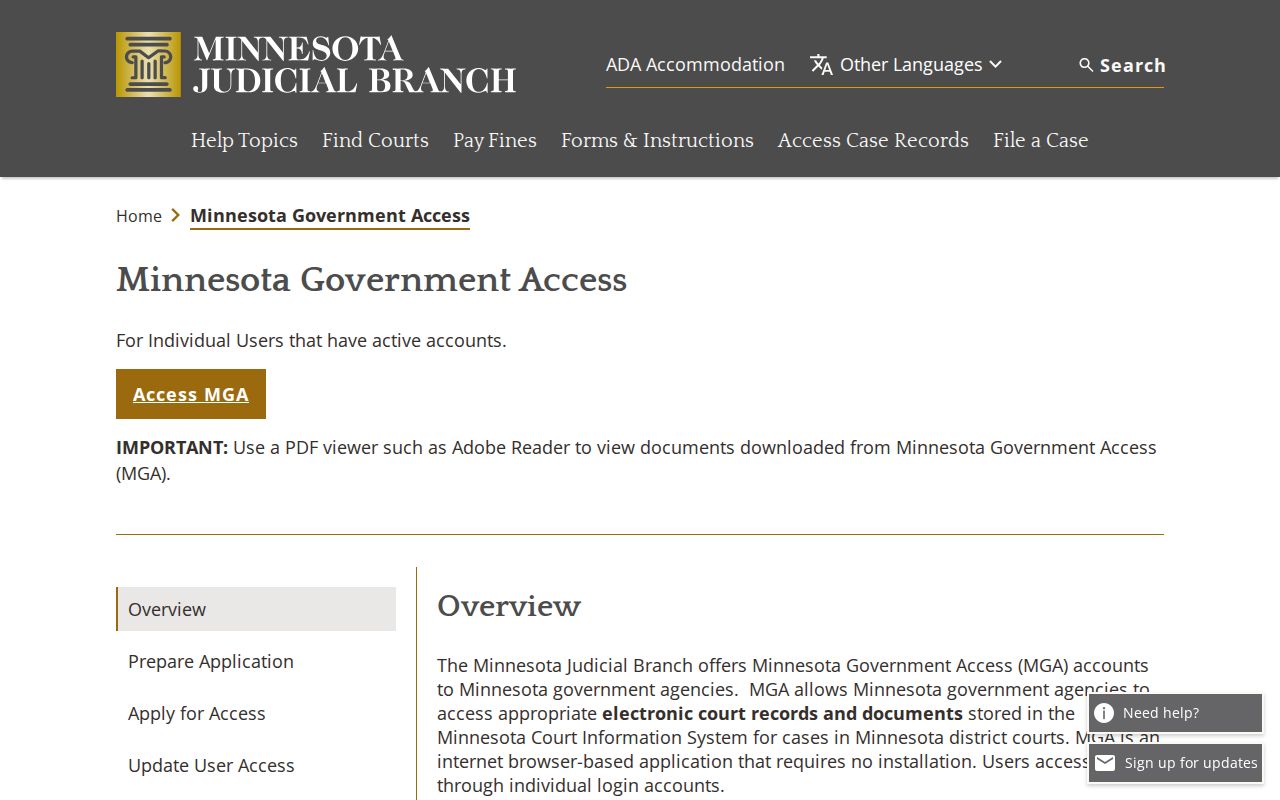 Itasca criminal docket Minnesota Government Access overview
