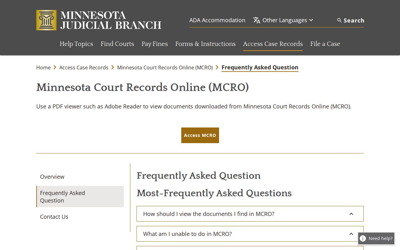 Itasca County court docket Register of Actions search guidance
