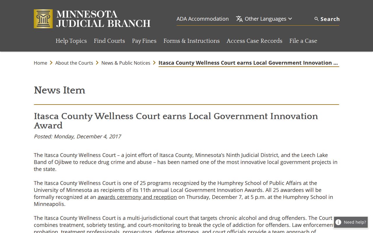 Nashwauk court docket Itasca Wellness Court source